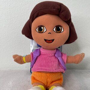 Vintage 2002 Fisher Price Dora The Explorer 5” Beanbag Plush Stuffed Toy Y2K